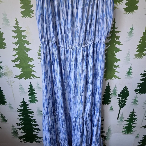 INC Printed Tiered Tie-Waist Maxi Dres - Picture 3 of 9